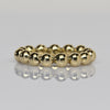 Custom Beaded Eternity Band 18k Yellow Gold Ring