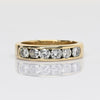 1.2ctw VS Diamond 6 Stone Channel Set Band Yellow Gold Ring
