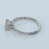 1.6ctw Princess Cut Diamond 14K White Gold Engagement Ring