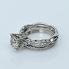 Tacori  2.2ctw Round Brilliant Diamond Platinum Wedding Set Engagement Ring