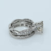 Tacori  2.2ctw Round Brilliant Diamond Platinum Wedding Set Engagement Ring