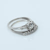 0.93ctw Old European Cut Diamond Vintage Platinum Wedding Set