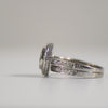 1.9ctw Diamond Halo Wedding Set Illusion Invisible Set Ring