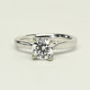 1.22ct F VVS Round Lab Grown Diamond 18K White Gold Ring With IGI