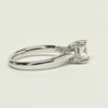 1.22ct F VVS Round Lab Grown Diamond 18K White Gold Ring With IGI