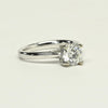 1.22ct F VVS Round Lab Grown Diamond 18K White Gold Ring With IGI