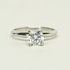 1.03ct Round Lab Grown Diamond 14k White Gold Solitaire Ring w IGI