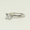 1.09ct E VS Round Lab Grown Diamond 14K White Gold Solitaire Ring With IGI