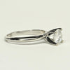 1.09ct E VS Round Lab Grown Diamond 14K White Gold Solitaire Ring With IGI
