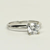 1.03ct Round Lab Grown Diamond 14k White Gold Solitaire Ring w IGI