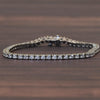 3.02cttw Round Brilliant Diamond 14k White Gold Line Tennis Bracelet