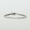 New 2ctw Lab Grown Diamond Round Brilliant White Gold Tennis Bracelet
