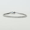 New 2ctw Lab Grown Diamond Round Brilliant White Gold Tennis Bracelet