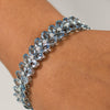 Julius Cohen 20+ctw Aquamarine and Diamond Bracelet in 18k White Gold