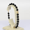 Vintage Black Onyx 14k Yellow Gold Accent Beaded Bracelet