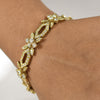 7.85ctw Diamond Link Bracelet in 18 Karat Gold