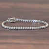 New 2ctw Lab Grown Diamond Round Brilliant White Gold Tennis Bracelet