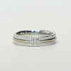 Tiffany T 18k White Gold Band sz 11.5