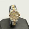 Rolex Datejust 69173 Diamond Ruby Dial Bezel Stainless & Gold Jubilee Watch 1986