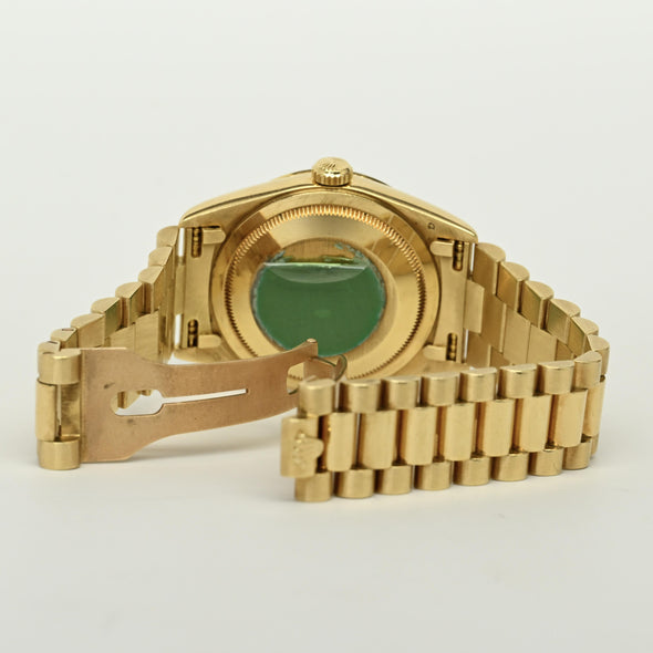 Rolex Day Date President Opal Dial 18k Gold Watch 1996