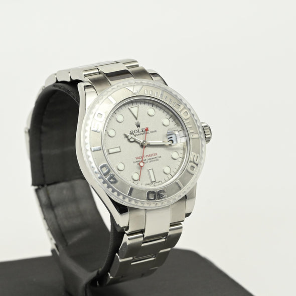 Rolex Yachtmaster 35 168622 Platinum Dial w Card 2013