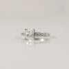 1.40ct Princess cut diamond engagement ring GIA Certificate