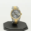 Rolex Datejust 16233 Stainless & Gold Steel Roman Dial Watch 2002 w Papers