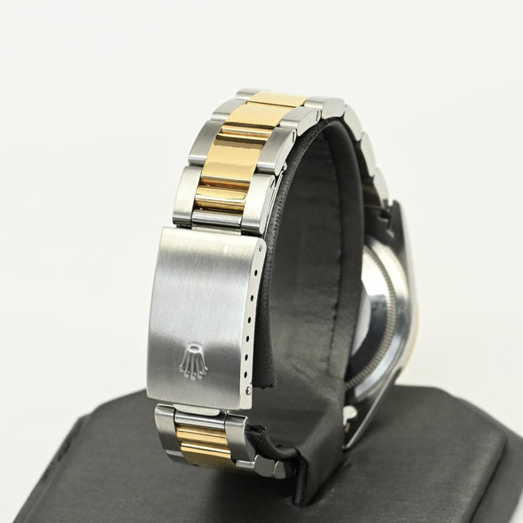 Rolex Datejust 16233 Stainless & Gold Steel Roman Dial Watch 2002 w Papers