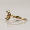 Petite Opal Oval Solitaire Ring in 10k Yellow Gold