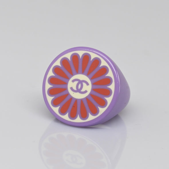 Chanel Flower Power Purple Ring