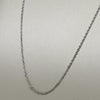 New Cable Link Chain Adjustable 16-18" 1.5mm 14K White Gold Necklace