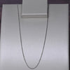 New Cable Link Chain Adjustable 16-18" 1.5mm 14K White Gold Necklace