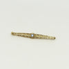 Yogo Gulch Montana Blue Sapphire Filigree 14k Yellow Gold Bar Brooch