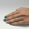 Platinum Vintage Wedding Band With Milgrain Detail