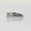 Vintage 1cttw Emerald Cut Diamond 18k White Gold Engagement Ring