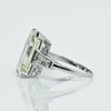 8.02ct Emerald Cut N VVS2 Natural Diamond in Platinum Engagement Ring