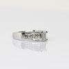 Vintage 1cttw Emerald Cut Diamond 18k White Gold Engagement Ring