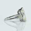 8.02ct Emerald Cut N VVS2 Natural Diamond in Platinum Engagement Ring