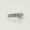 1.0ct Emerald Cut Diamond 14k White Gold Engagement Ring