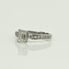 1.0ct Emerald Cut Diamond 14k White Gold Engagement Ring