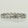 30.5ctw Natural Diamond Oval & Round Brilliant 14k White Gold Tennis Bracelet