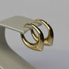 Pointed 14k Gold Hoop Earrings