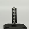 30.5ctw Natural Diamond Oval & Round Brilliant 14k White Gold Tennis Bracelet