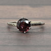 Vintage Pink Tourmaline Art Deco 14k White Gold Solitaire Ring