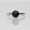 Vintage Pink Tourmaline Art Deco 14k White Gold Solitaire Ring