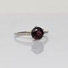 Vintage Pink Tourmaline Art Deco 14k White Gold Solitaire Ring