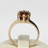 Vintage Golden Imperial Topaz Oval Solitaire Gold Ring