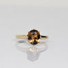 Vintage Golden Imperial Topaz Oval Solitaire Gold Ring