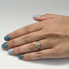 Art Deco 0.35ct Old European Cut Diamond 18k White Gold Filigree Engagement Ring