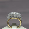 2ctw Diamond Pave Concave Domed Band 14k Yellow Gold Ring